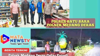 Polsek Medang Deras Gelar Patroli Malam, Antisipasi Kejahatan dan Gangguan Kamtibmas