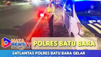 Satlantas Polres Batu Bara Gelar Patroli Blue Light di Titik Rawan Macet dan Laka