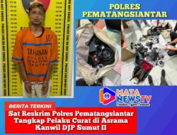 Sat Reskrim Polres Pematangsiantar Tangkap Pelaku Curat di Asrama Kanwil DJP Sumut II