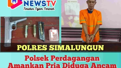Polsek Perdagangan Amankan Pria Diduga Ancam Istri dengan Softgun