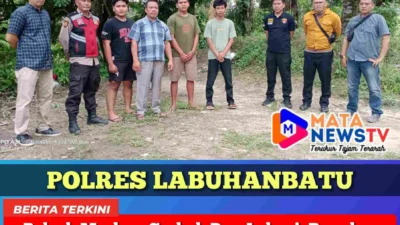 Polsek Marbau Grebek Dua Lokasi, Bongkar Sarang Narkoba di Labuhanbatu Utara