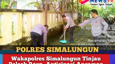 Wakapolres Simalungun Tinjau Polsek Raya, Antisipasi Ancaman Longsor di Musim Hujan
