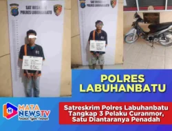 Dua Pelaku Curanmor dan Satu Penadah Diciduk Satreskrim Polres Labuhanbatu, Ini Kronologinya