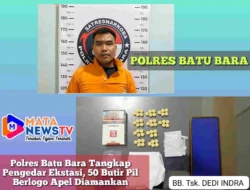 Polres Batu Bara Tangkap Pengedar Ekstasi, 50 Butir Pil Berlogo Apel Diamankan