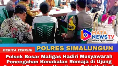 Polsek Bosar Maligas Hadiri Musyawarah Pencegahan Kenakalan Remaja di Ujung Padang, Tegaskan Komitmen Polri Hadir di Tengah Masyarakat