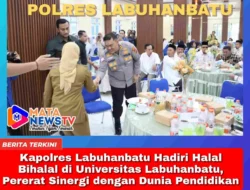 Kapolres Labuhanbatu Hadiri Halal Bihalal di Universitas Labuhanbatu, Pererat Sinergi dengan Dunia Pendidikan