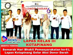 Semarak Hari Bhakti Pemasyarakatan ke-61, Lapas Kotapinang Gelar Aksi Donor Darah