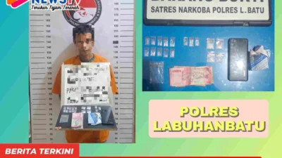 Satres Narkoba Polres Labuhanbatu Ringkus Pengedar Sabu di Gang Bengkel Rantau Utara