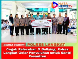 Cegah Pelecehan & Bullying, Polres Langkat Gelar Penyuluhan untuk Santri Pesantren