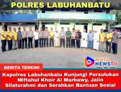 Kapolres Labuhanbatu Kunjungi Persulukan Miftahul Khoir Al Marbawy, Jalin Silaturahmi dan Serahkan Bantuan Sosial