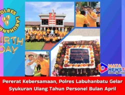 Pererat Kebersamaan, Polres Labuhanbatu Gelar Syukuran Ulang Tahun Personel Bulan April
