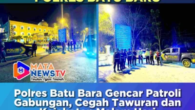 Patroli Gabungan di Batu Bara Antisipasi Tawuran dan Geng Motor, Situasi Kondusif