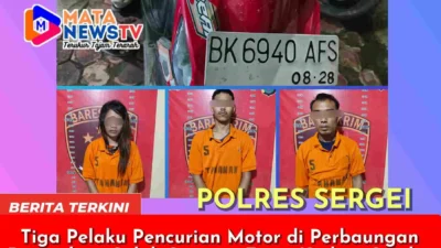 Tiga Pelaku Pencurian Motor di Perbaungan Ditangkap, Salah Satunya Tamu Korban Sendiri