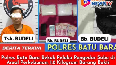 Polres Batu Bara Bekuk Pelaku Pengedar Sabu di Areal Perkebunan, 1,8 Kilogram Barang Bukti Diamankan