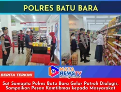 Sat Samapta Polres Batu Bara Gelar Patroli Dialogis, Sampaikan Pesan Kamtibmas kepada Masyarakat
