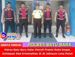 Polres Batu Bara Gelar Patroli Presisi Roda Empat, Antisipasi Aksi Kriminalitas 3C di Jalinsum Lima Puluh