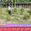 Polres Batu Bara Cek Program Ketahanan Pangan di Desa Kelembis, Manfaatkan Pekarangan Jadi Lahan Pro...