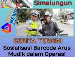 Sosialisasi Barcode Informasi Arus Mudik Jelang Operasi Ketupat Toba 2025