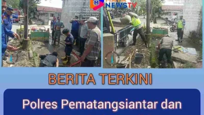 Bersihkan Gorong-Gorong Jalan Medan, Angkat 9 Ban Bekas Penghambat Air