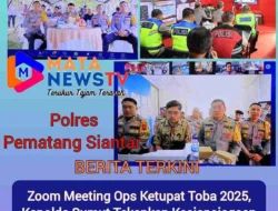 Zoom Meeting Ops Ketupat Toba 2025, Kapolda Sumut Tekankan Kesiapsiagaan dan Sinergitas