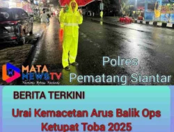 Wakapolres Pematangsiantar Turun ke Jalan Urai Kemacetan Arus Balik Ops Ketupat Toba 2025