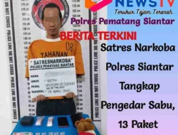 Satres Narkoba Polres Siantar Tangkap Pengedar Sabu, 13 Paket Diamankan