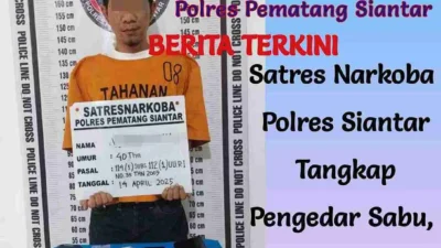 Satres Narkoba Polres Siantar Tangkap Pengedar Sabu, 13 Paket Diamankan
