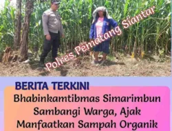 Bhabinkamtibmas Simarimbun Sambangi Warga, Ajak Manfaatkan Sampah Organik untuk Bertani Jagung