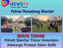 Polsek Siantar Timur Amankan Jalannya Prosesi Jalan Salib Peringatan Paskah