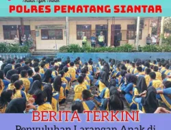 Sat Lantas Polres Pematangsiantar Gelar Penyuluhan Larangan Anak di Bawah Umur Mengemudi