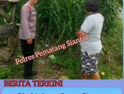 Bhabinkamtibmas Siantar Marihat Sambangi Warga yang Manfaatkan Lahan Pekarangan