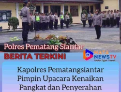 Kapolres Pematangsiantar Pimpin Upacara Kenaikan Pangkat dan Penyerahan Penghargaan