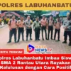 Polres Labuhanbatu Imbau Siswa SMA 2 Rantau Utara Rayakan Kelulusan dengan Cara Positif