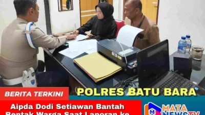 Aipda Dodi Setiawan Bantah Bentak Warga Saat Laporan ke Propam Polres Batu Bara