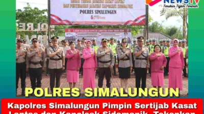 Kapolres Simalungun Pimpin Sertijab Kasat Lantas dan Kapolsek Sidamanik, Tekankan Penyegaran Organisasi