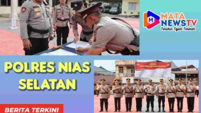 Kapolres Nias Selatan Pimpin Serah Terima Jabatan Sejumlah Pejabat Utama, Ini Daftarnya