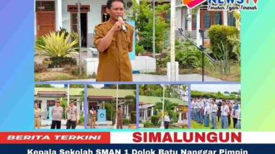 Kepala Sekolah SMAN 1 Dolok Batu Nanggar Pimpin Langsung Acara Pelepasan 336 Siswa Kelas XII
