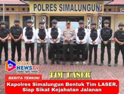Kapolres Simalungun Bentuk Tim LASER, Siap Sikat Kejahatan Jalanan
