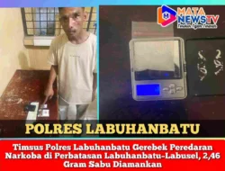 Timsus Polres Labuhanbatu Gerebek Peredaran Narkoba di Perbatasan Labuhanbatu–Labusel, 2,46 Gram Sabu Diamankan