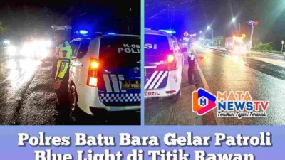 Polres Batu Bara Gelar Patroli Blue Light di Titik Rawan Kemacetan dan Kecelakaan