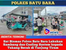 Sat Binmas Polres Batu Bara Lakukan Sambang dan Cooling System kepada Tukang Becak di Tanjung Tiram
