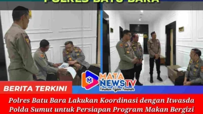 Polres Batu Bara Lakukan Koordinasi dengan Itwasda Polda Sumut untuk Persiapan Program Makan Bergizi Gratis
