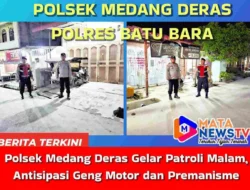 Polsek Medang Deras Gelar Patroli Malam, Antisipasi Geng Motor dan Premanisme