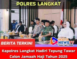 Kapolres Langkat Hadiri Tepung Tawar Calon Jamaah Haji Tahun 2025