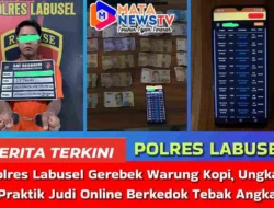 Polres Labusel Gerebek Warung Kopi, Ungkap Praktik Judi Online Berkedok Tebak Angka