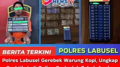 Polres Labusel Gerebek Warung Kopi, Ungkap Praktik Judi Online Berkedok Tebak Angka