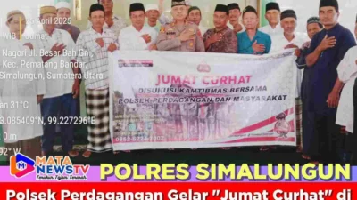 Polsek Perdagangan Gelar “Jumat Curhat” di Masjid Darussalam, Warga Sambut Antusias