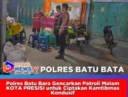 Polres Batu Bara Gencarkan Patroli Malam KOTA PRESISI untuk Ciptakan Kamtibmas Kondusif