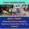 Bhabinkamtibmas Kelurahan Sigulang Gulang Bantu Pria Tua Terlantar di Pinggir Jalan 
