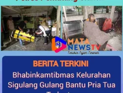 Bhabinkamtibmas Kelurahan Sigulang Gulang Bantu Pria Tua Terlantar di Pinggir Jalan 
